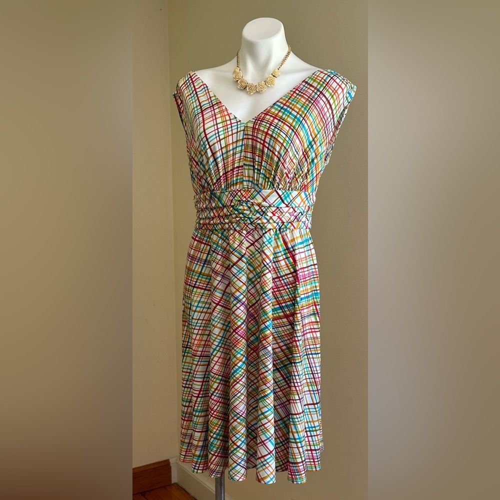 Chadwick’s Collections White Multi Color Empire W… - image 1